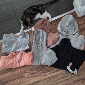 💙6 Pcs Mixed Casual Hoodies and Sweatshirts